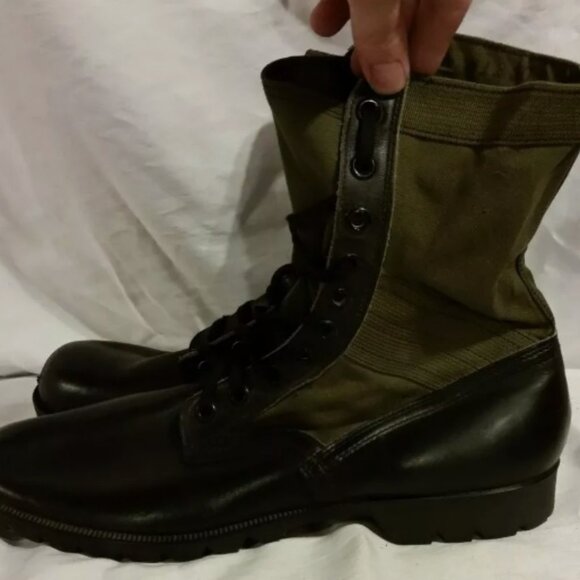 1960S BATA VIETNAM SPIKE PROTECTIVE COMBAT GREEN sz14N JUNGLE BOOTS 1966 SI 518 main image 11